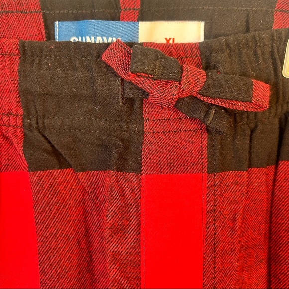 Old Navy Men’s XL Red and Black checkered Loungewear Sweatpants - Picture 6 of 9